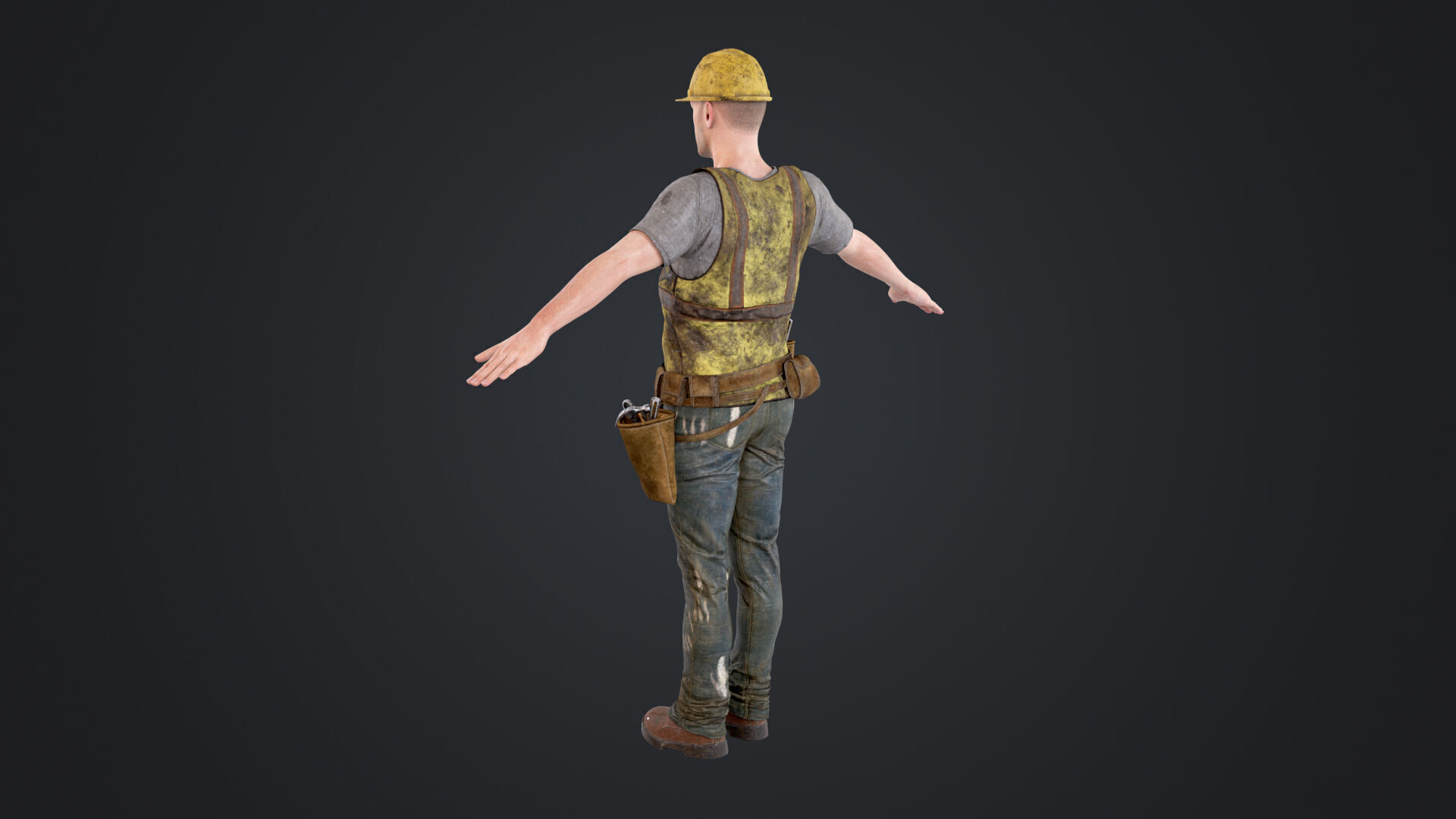 Construction Worker 3D model_8