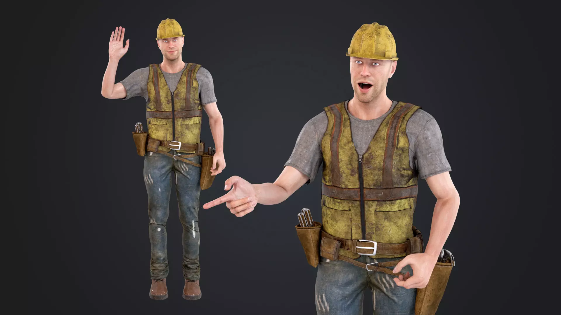 Construction Worker 3D model_0