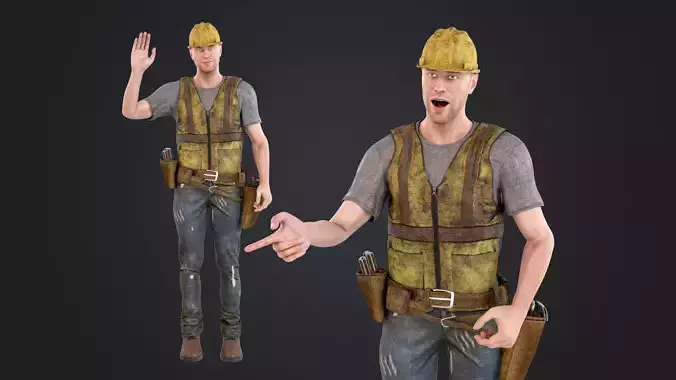 Construction Worker 3D model