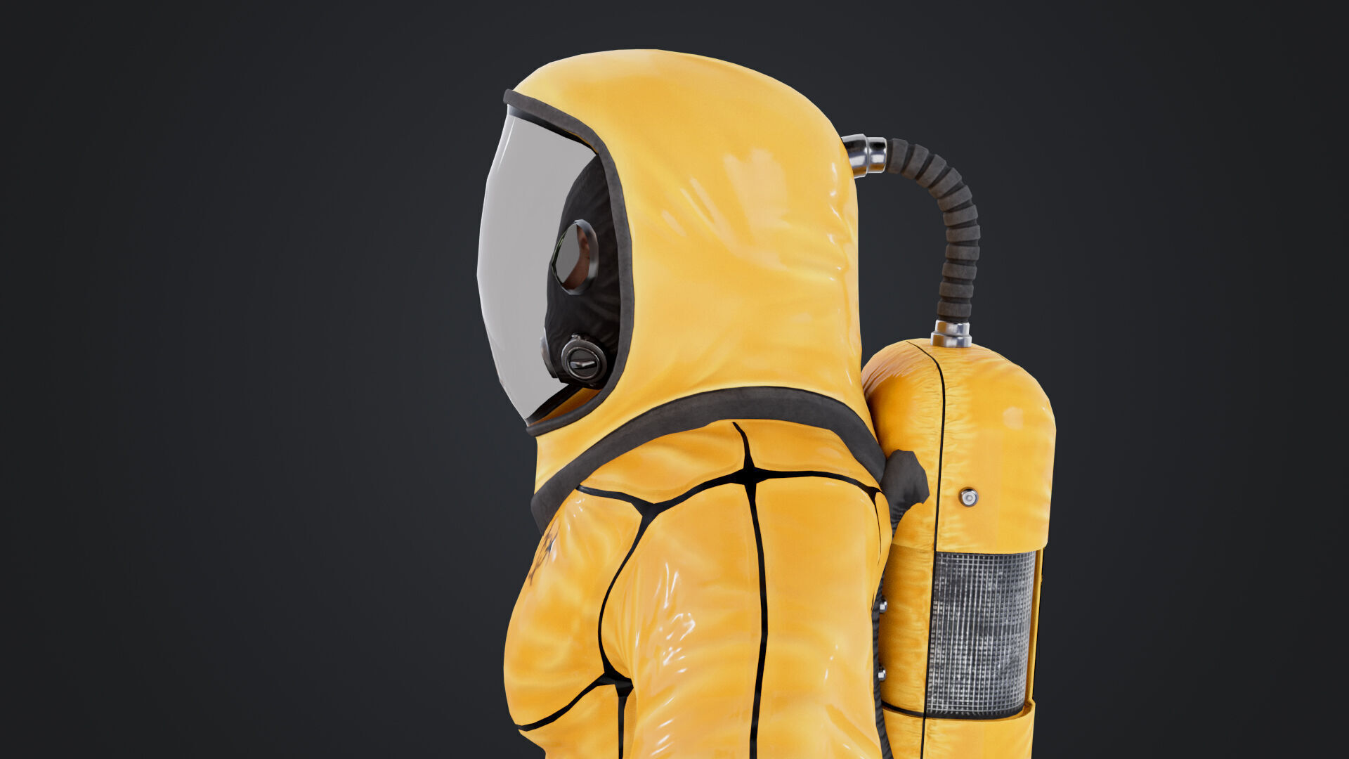 Female In Protective Suit 3D model_12