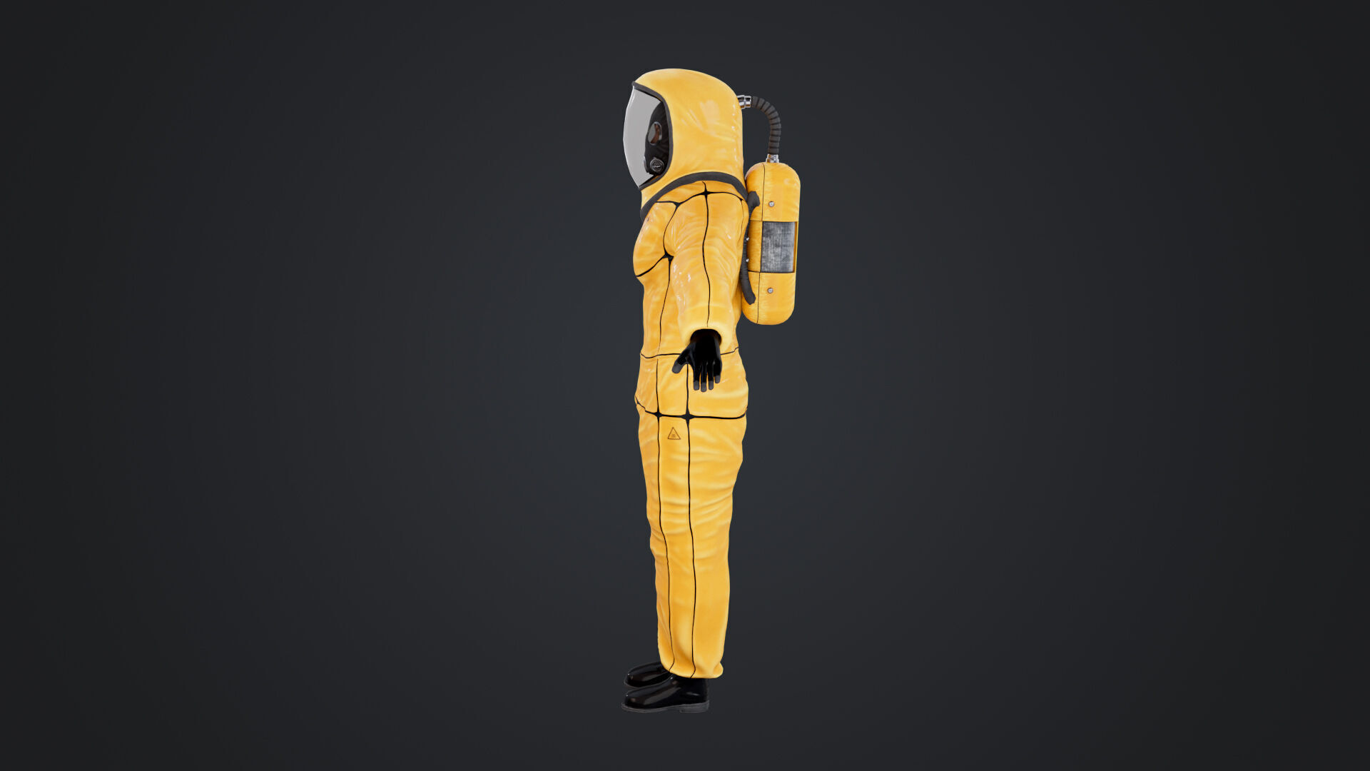 Female In Protective Suit 3D model_7