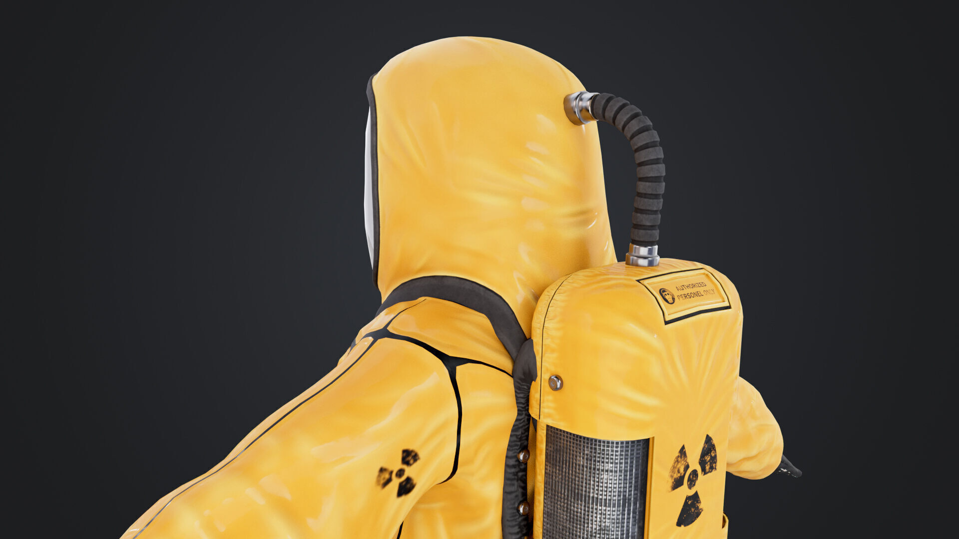 Female In Protective Suit 3D model_13