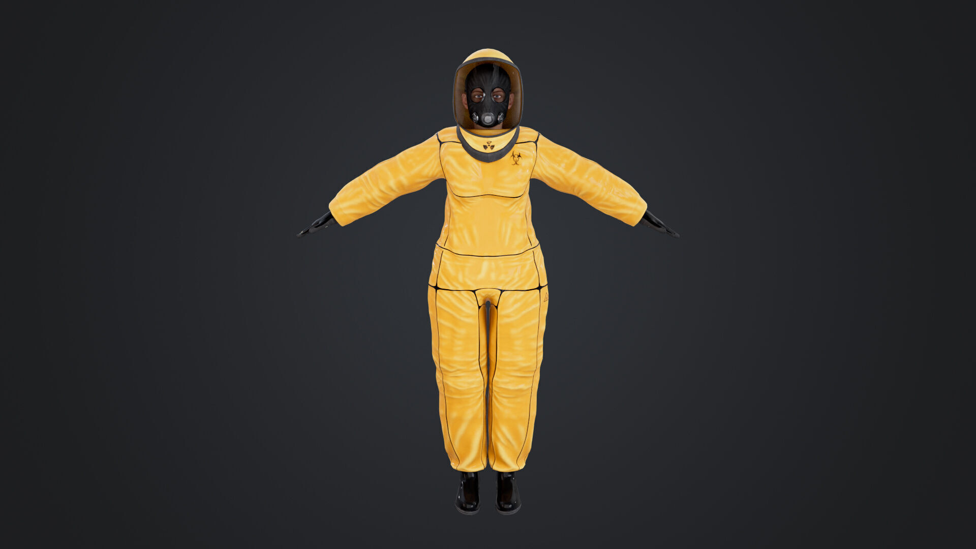 Female In Protective Suit 3D model_5