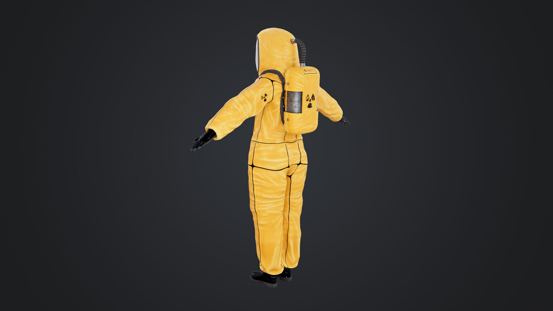 Female In Protective Suit 3D model_8
