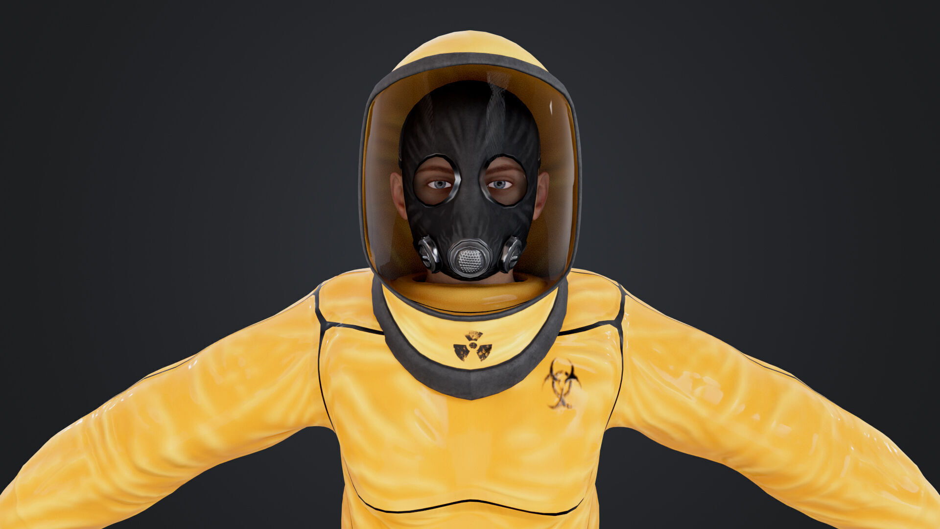Female In Protective Suit 3D model_10