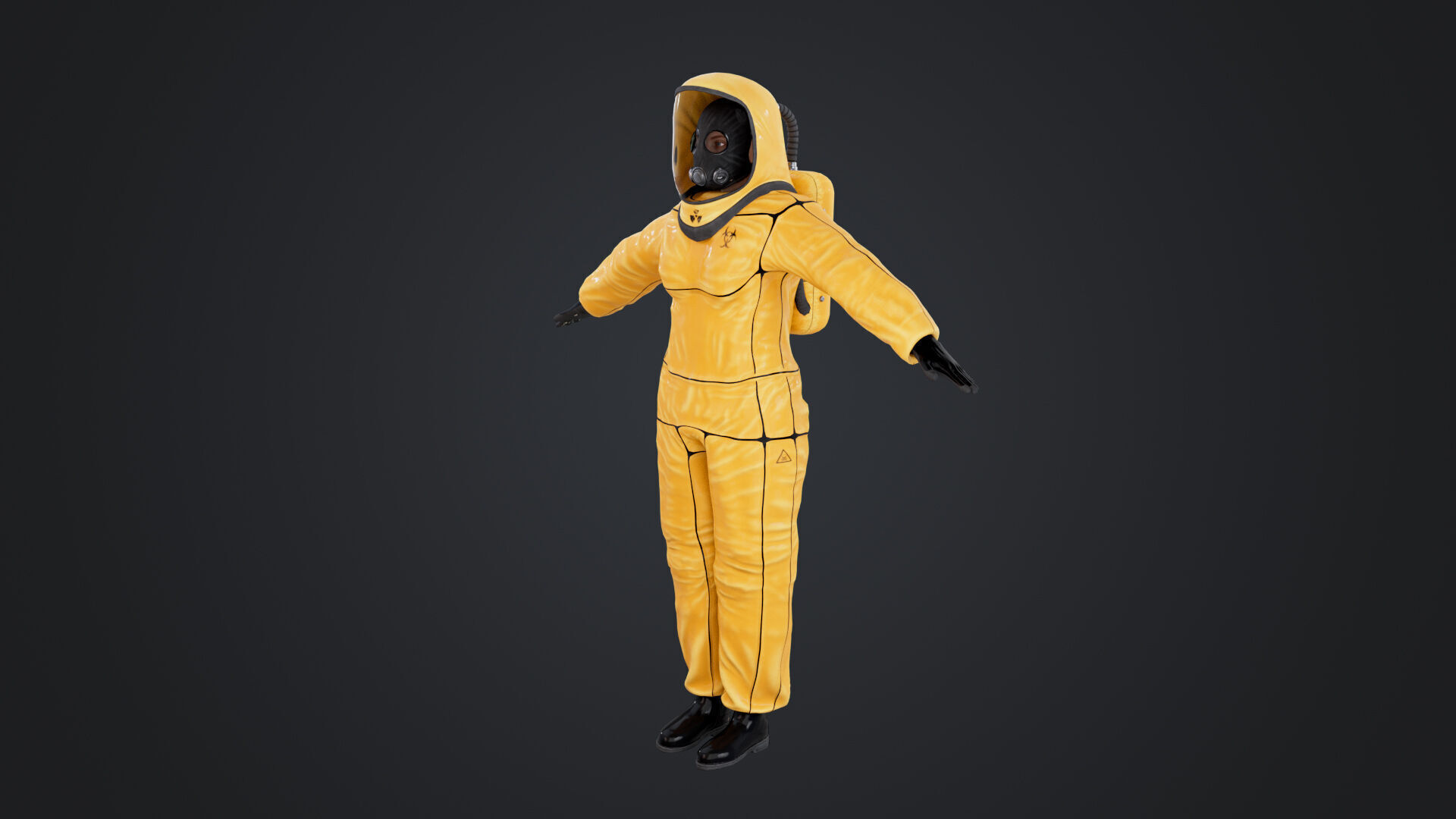 Female In Protective Suit 3D model_6