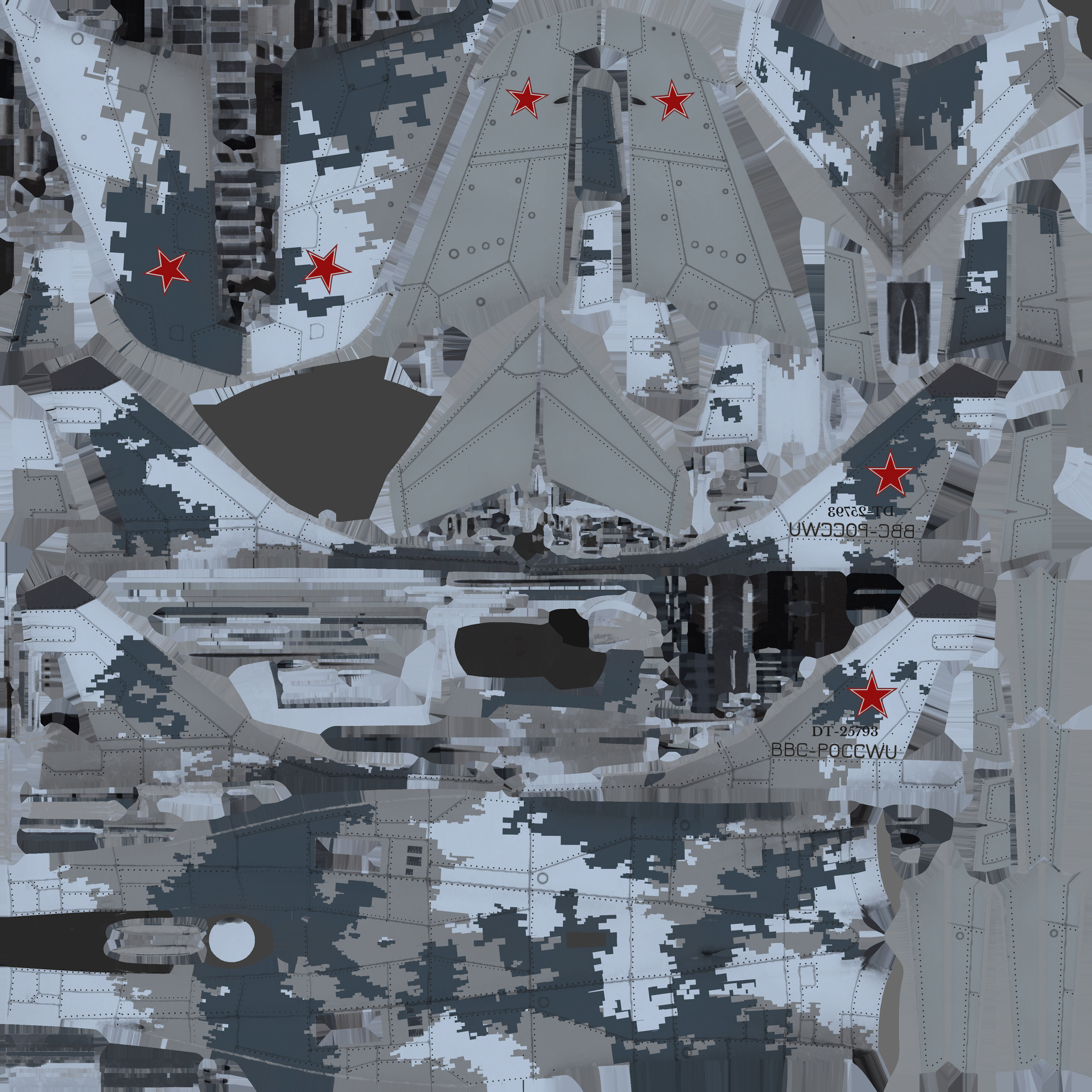 Mig29 Low-poly 3D model_11