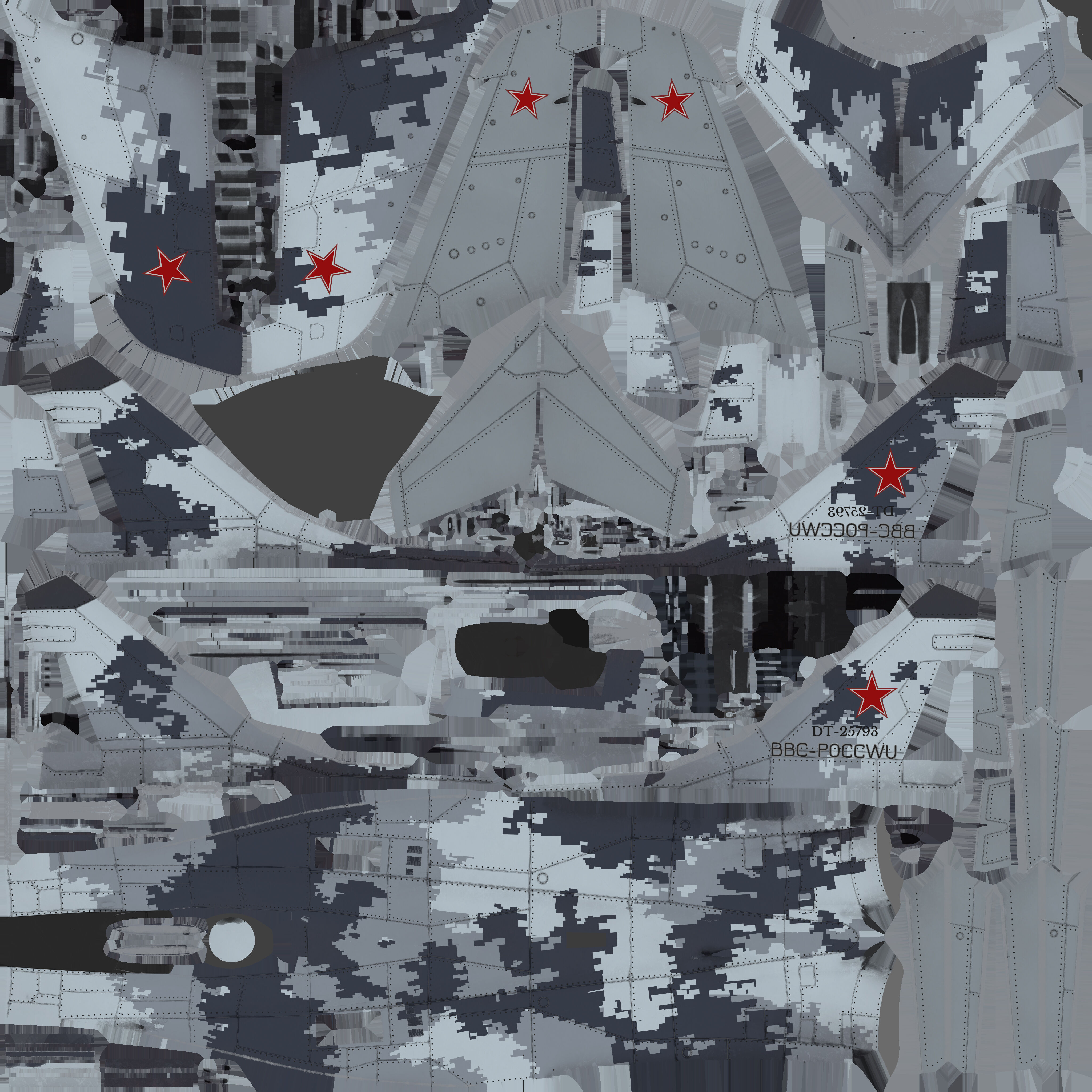 Mig29 Low-poly 3D model_12