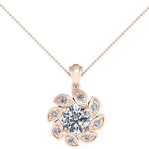 Flower Diamond Pendent 3d Model and Render 3D print model