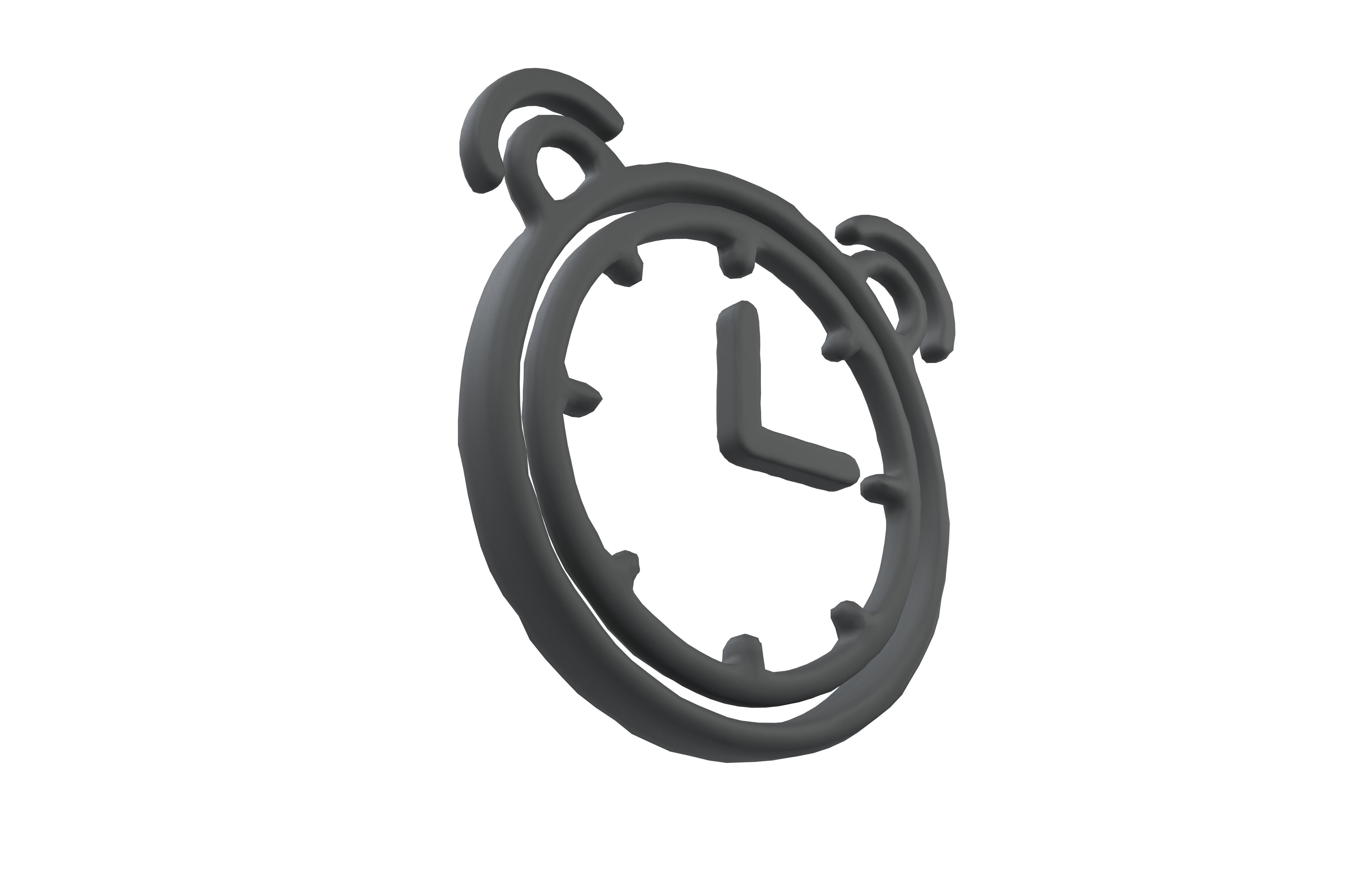 Alarm Symbol v1 001 Low-poly 3D model_3