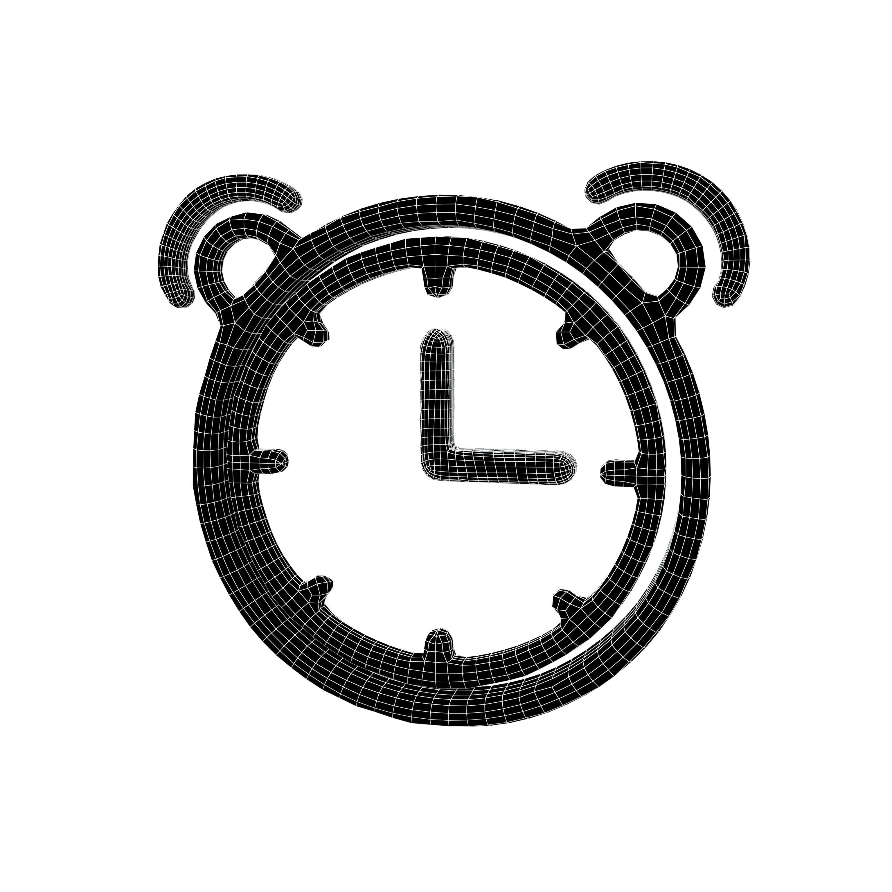 Alarm Symbol v1 001 Low-poly 3D model_4