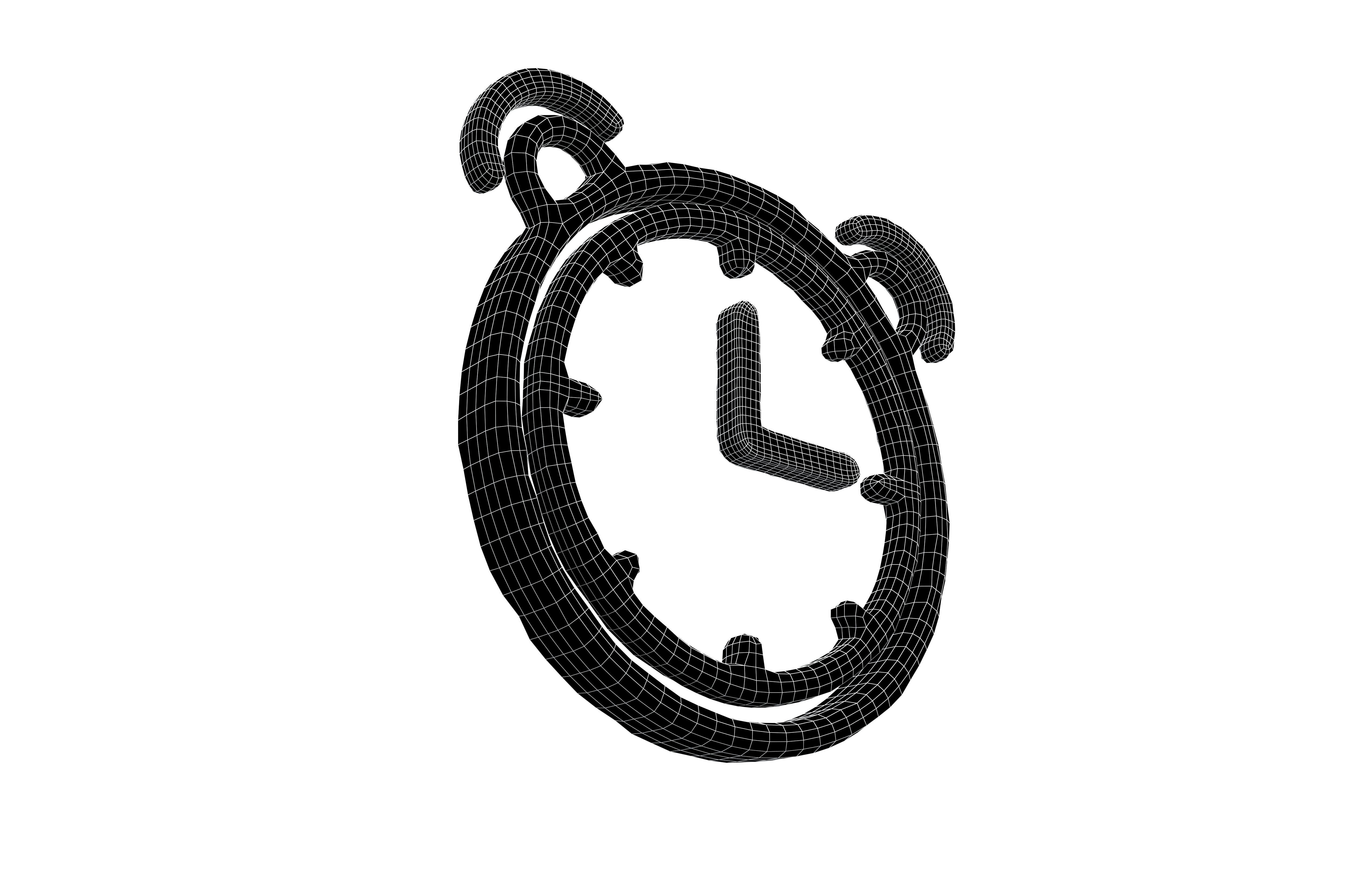 Alarm Symbol v1 001 Low-poly 3D model_7