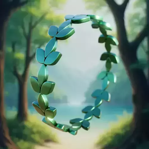 Verdant Laurel Ring - Nature-Inspired 3D Print Jewelry 89