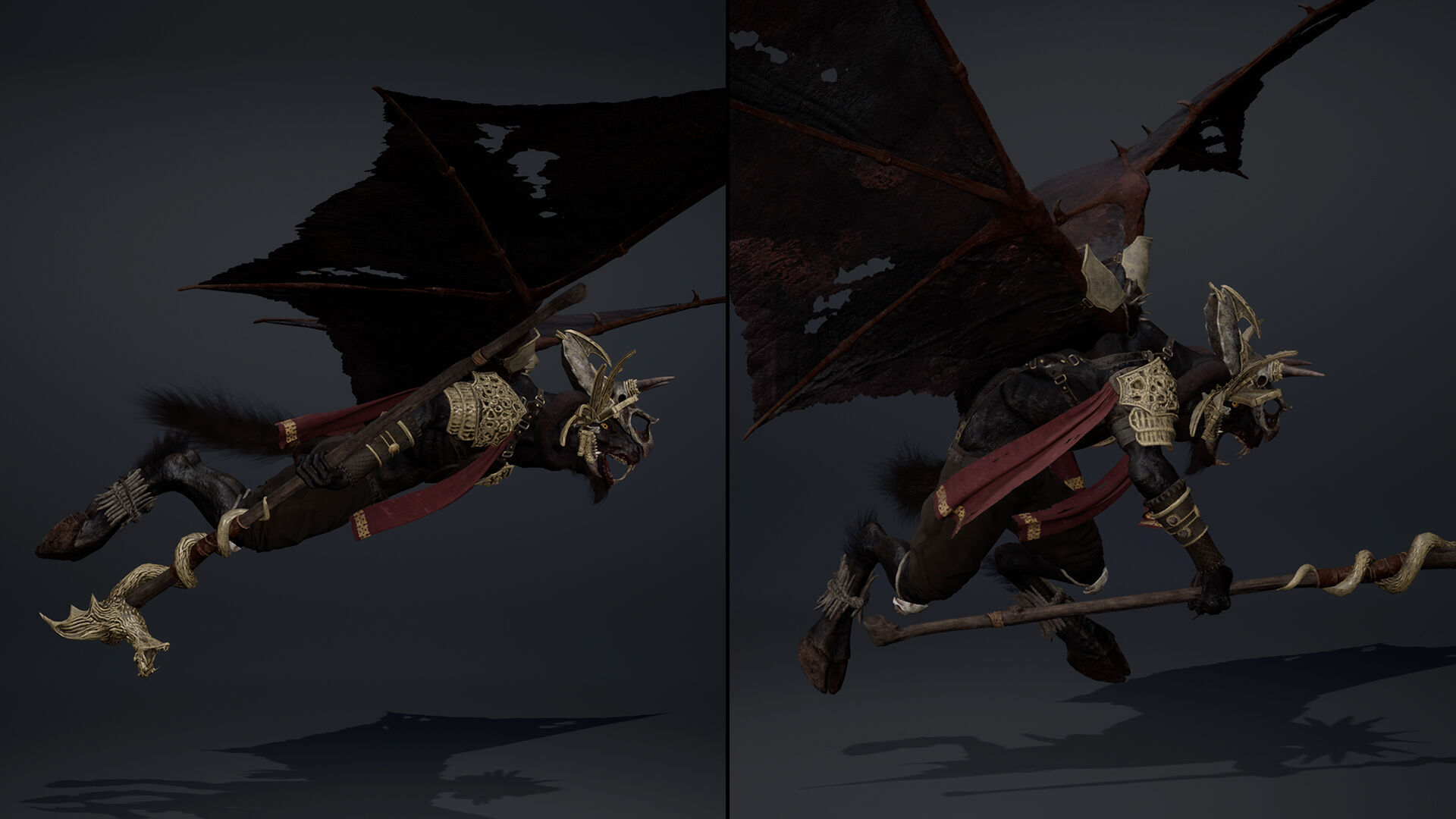 Night Mage ArmWing Low-poly 3D model_7