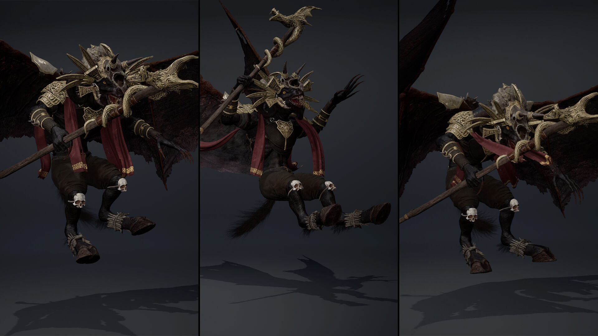 Night Mage ArmWing Low-poly 3D model_12