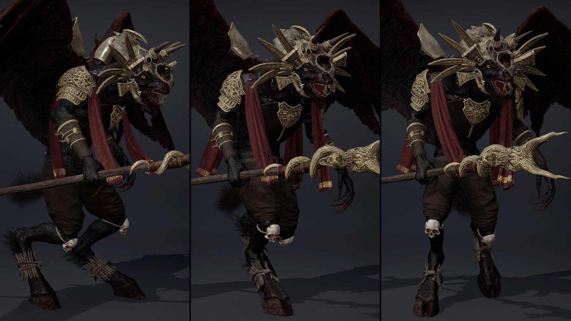 Night Mage ArmWing Low-poly 3D model_21