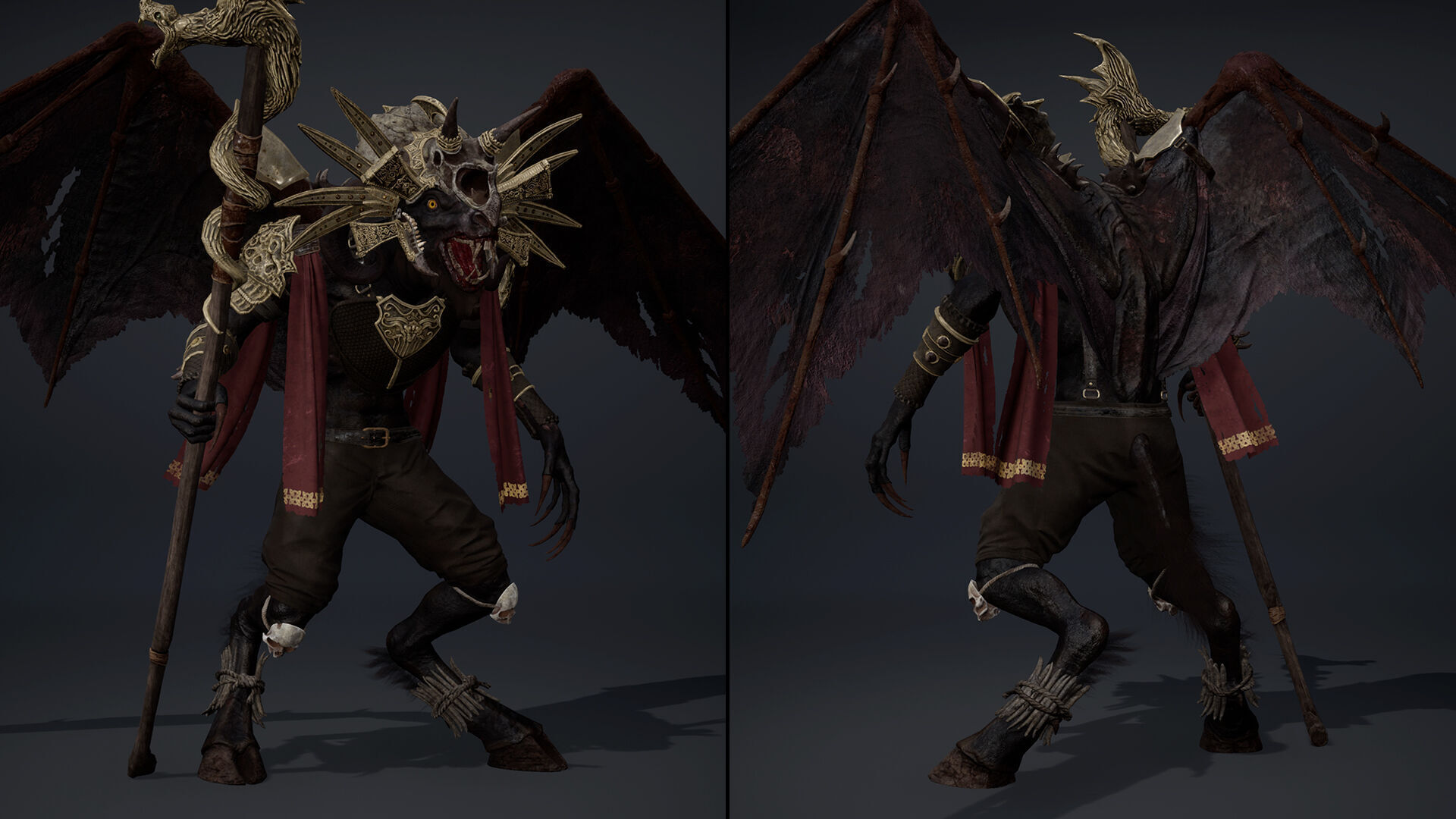 Night Mage ArmWing Low-poly 3D model_5