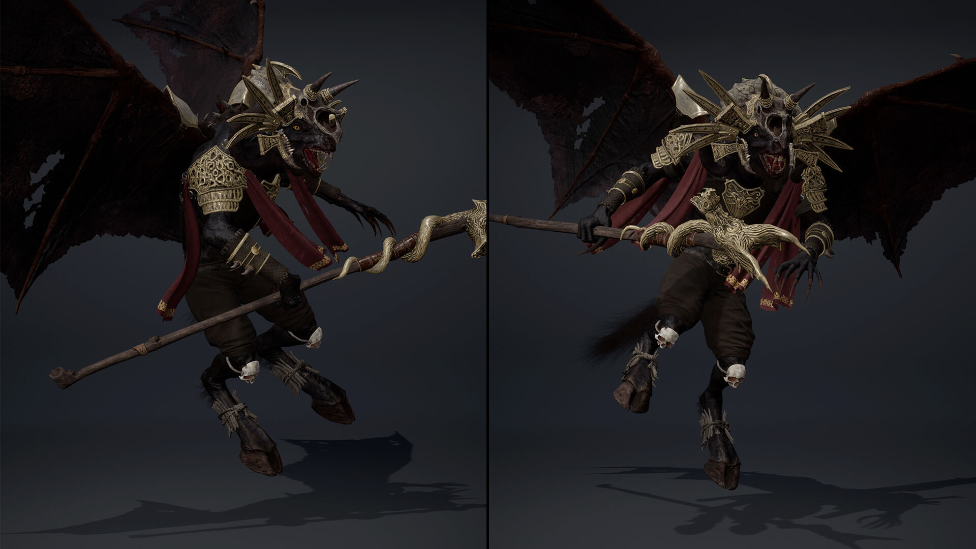 Night Mage ArmWing Low-poly 3D model_6