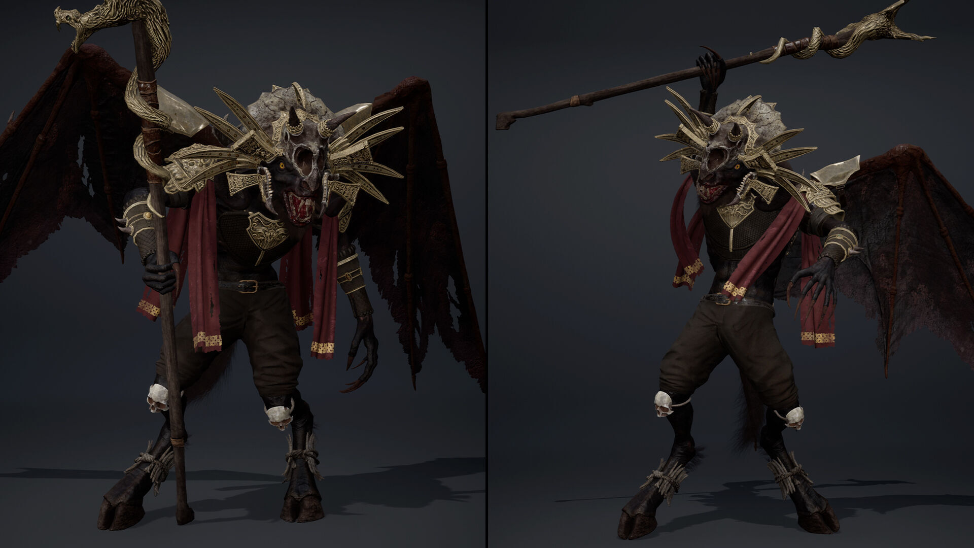 Night Mage ArmWing Low-poly 3D model_25