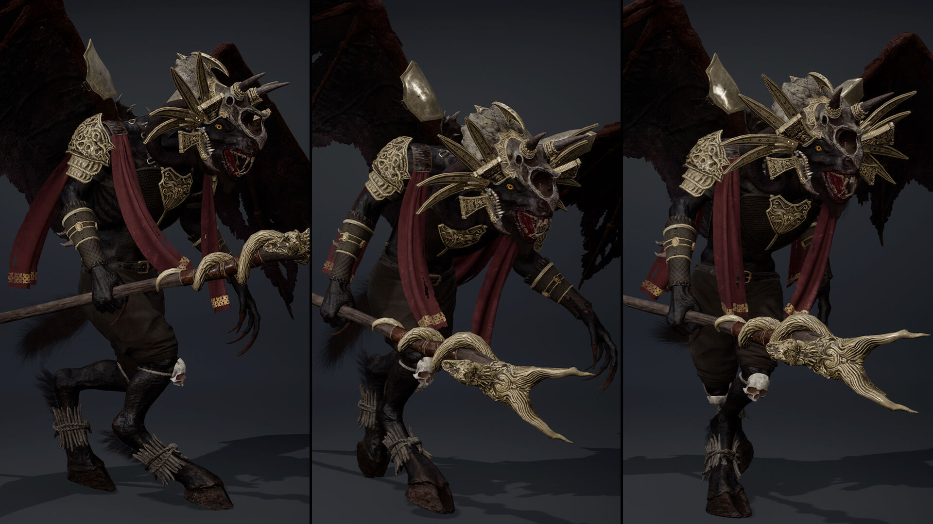 Night Mage ArmWing Low-poly 3D model_14