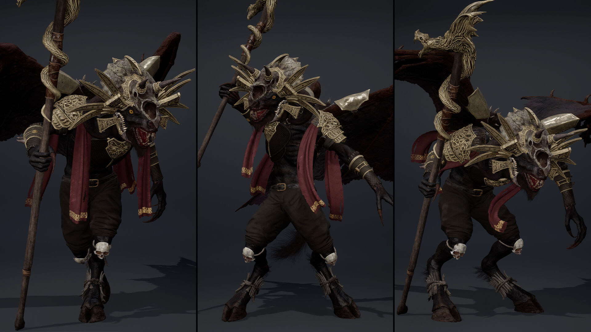 Night Mage ArmWing Low-poly 3D model_17