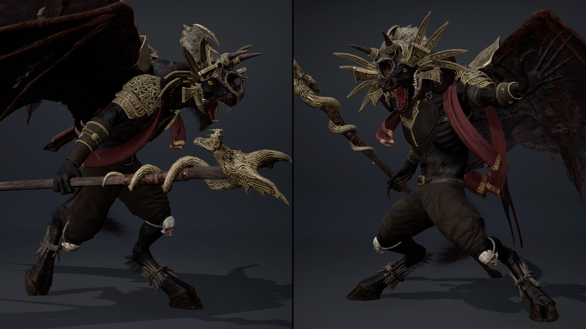 Night Mage ArmWing Low-poly 3D model_26