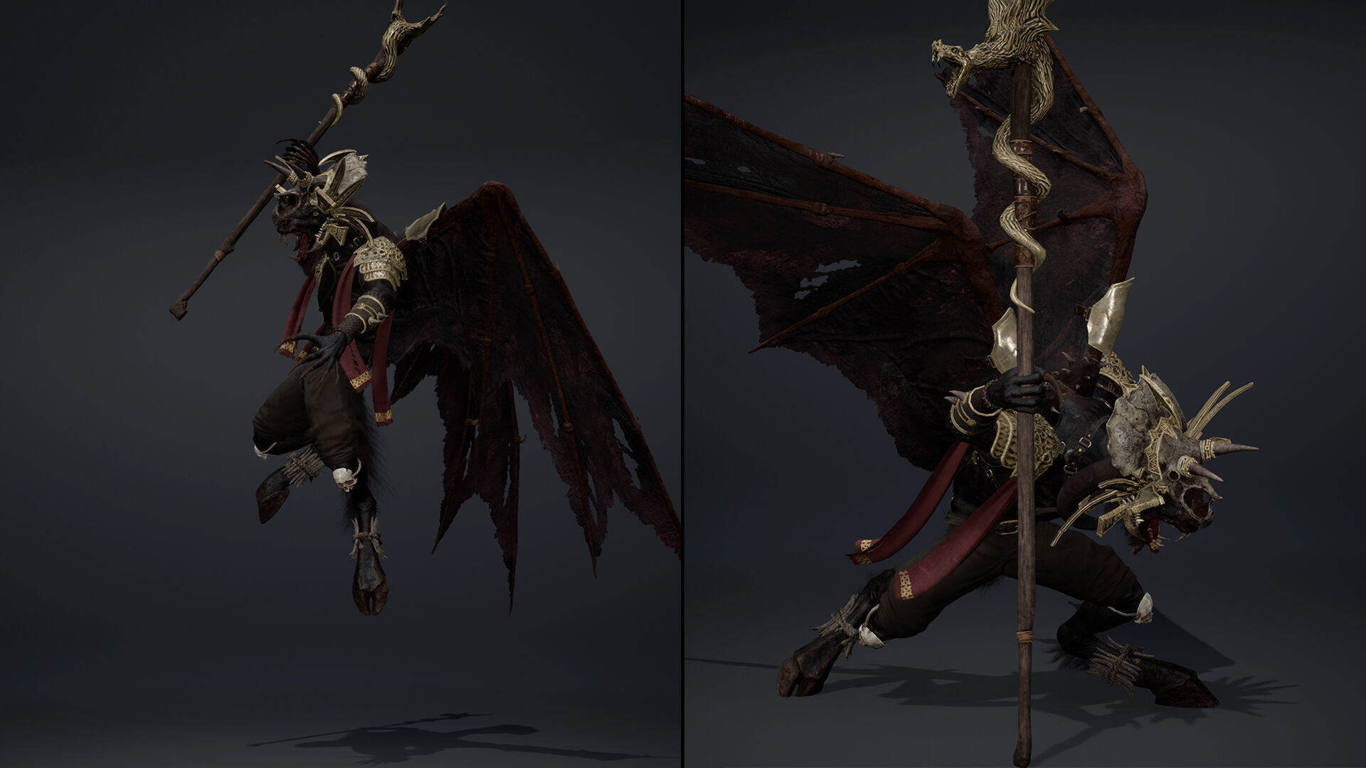 Night Mage ArmWing Low-poly 3D model_9