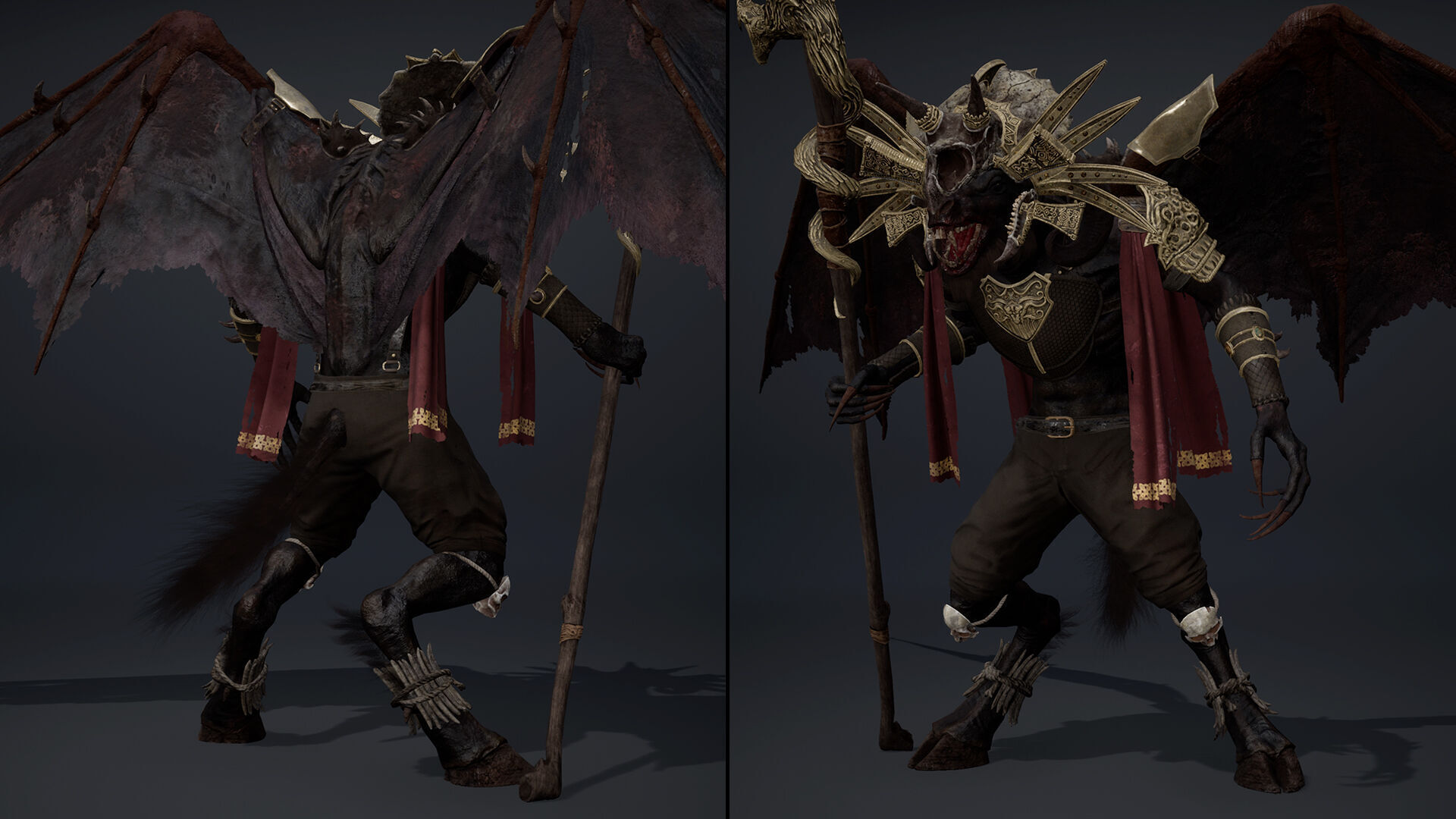 Night Mage ArmWing Low-poly 3D model_16