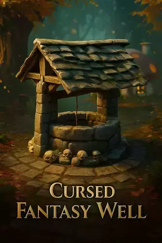 Cursed Stone Well  Stylized Fantasy Prop Low-poly 3D model