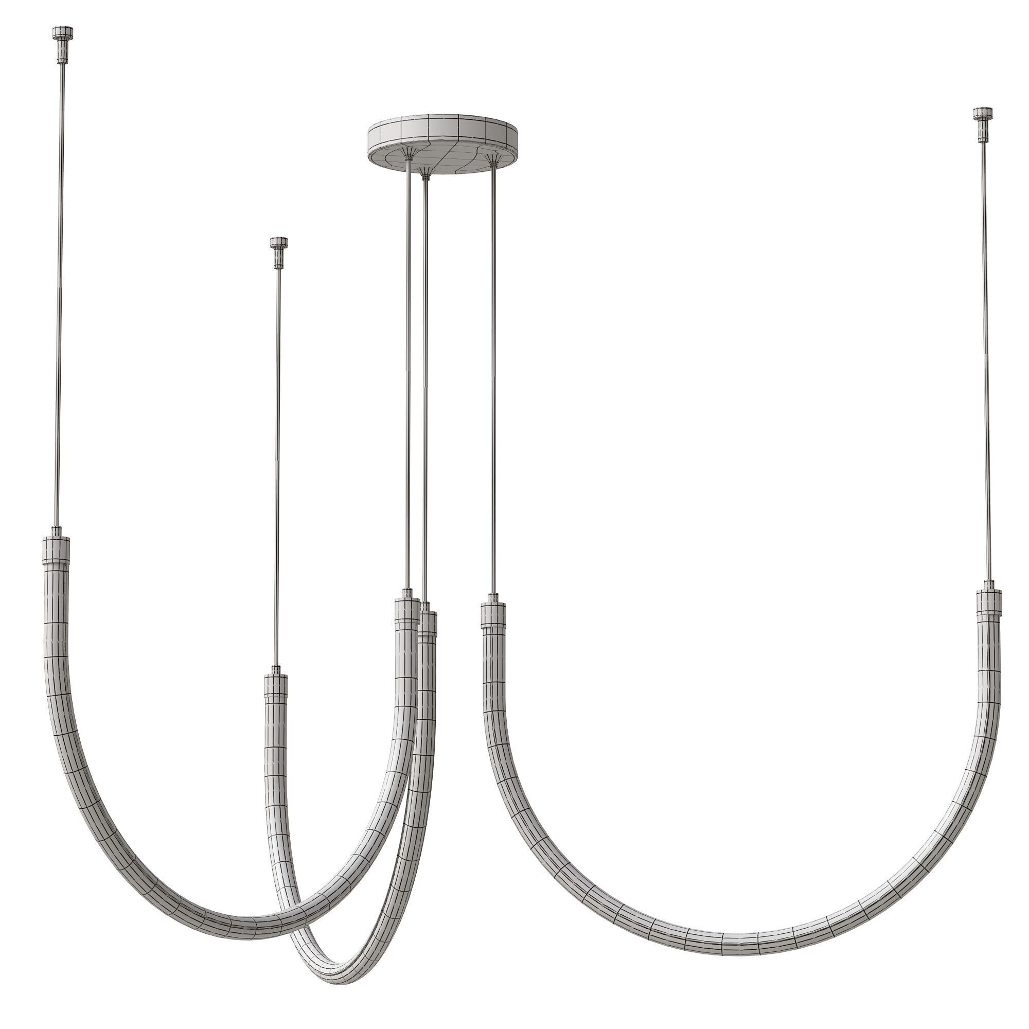 Scandinavian Minimalist Ceiling Light 3D model_3