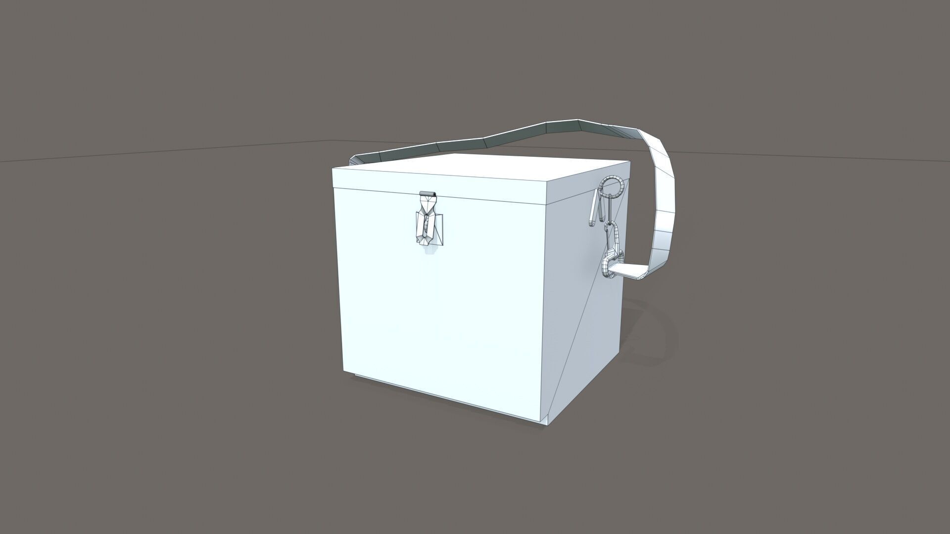 First Aid Box Low-poly 3D model_7
