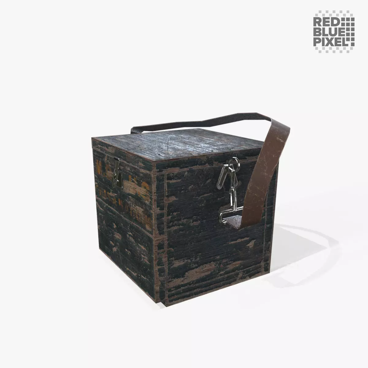 First Aid Box Low-poly 3D model_0