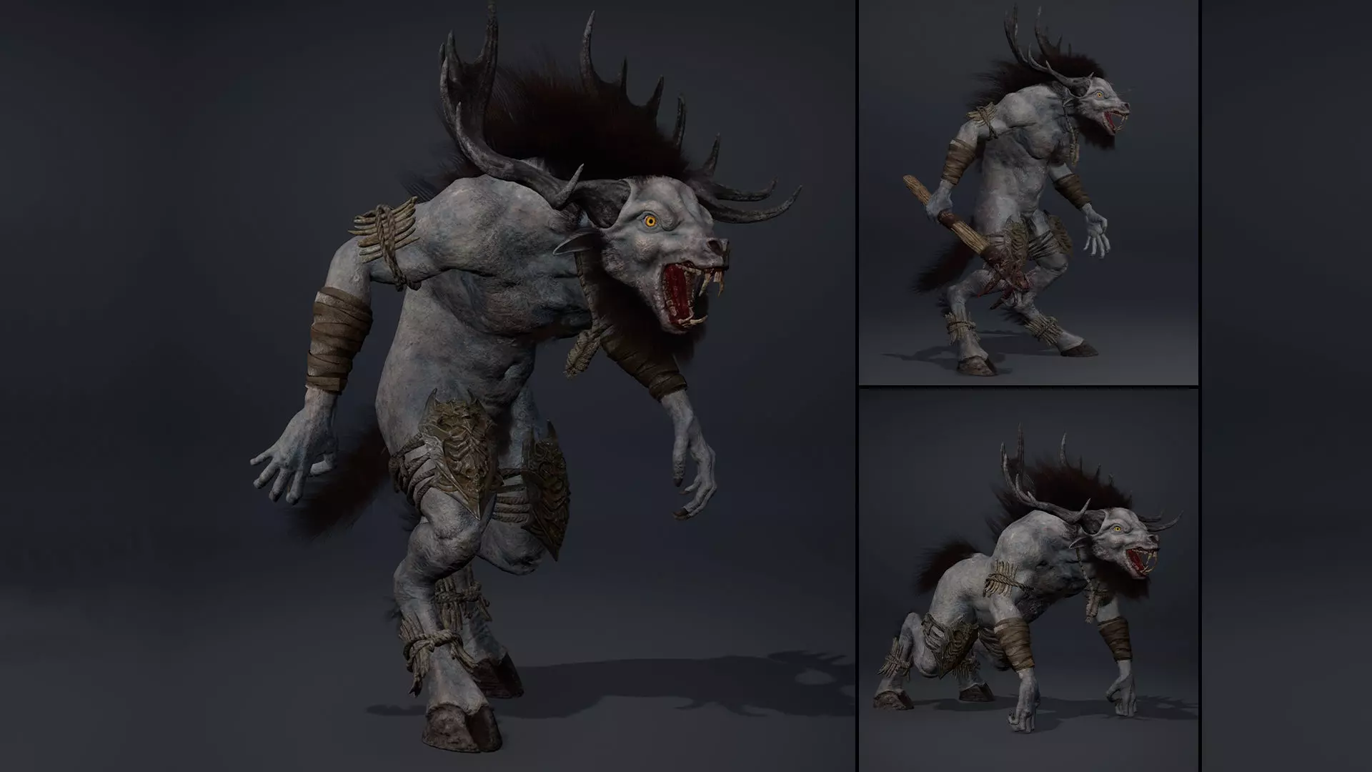 Nighthoof Fatty Brutal Low-poly 3D model