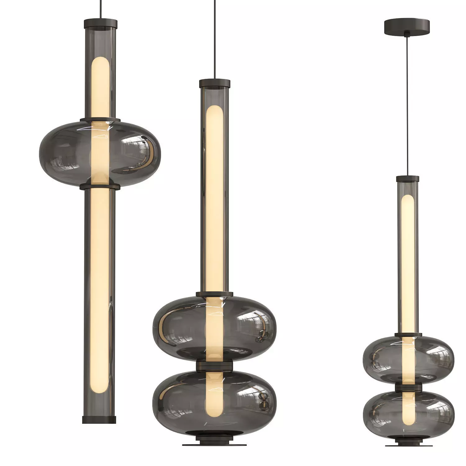 Pendant light Swim 3D model_0