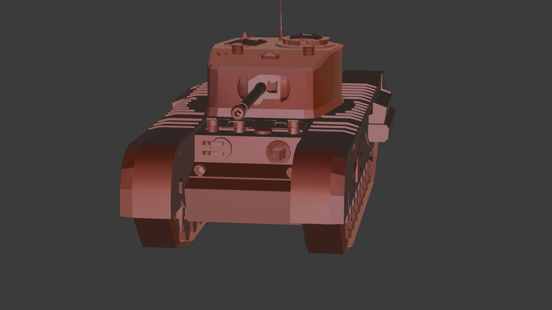 Churchill Mk VII - WWII British Infantry Tank 3D Model Low-poly 3D model_18
