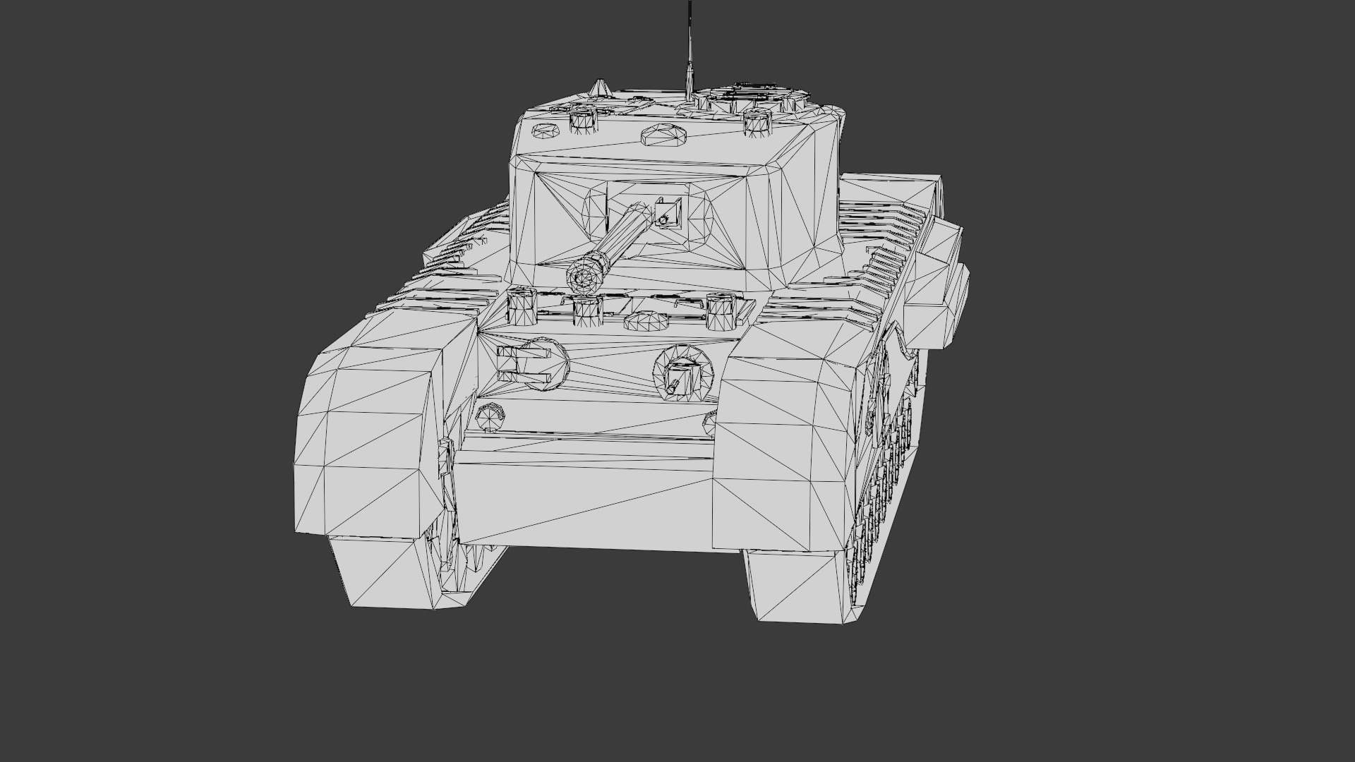 Churchill Mk VII - WWII British Infantry Tank 3D Model Low-poly 3D model_28