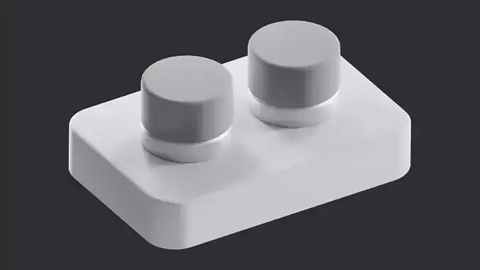 Low Poly Control Knob