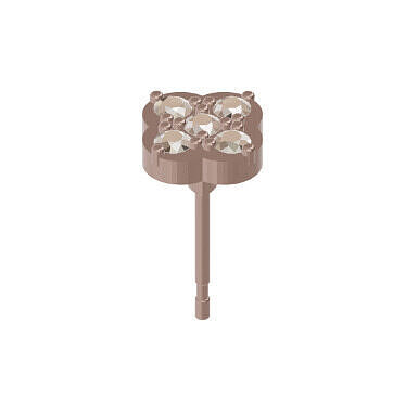 Flower Cluster Earring 3D print model