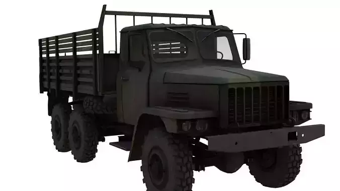 Battle Military Truck 3D Model