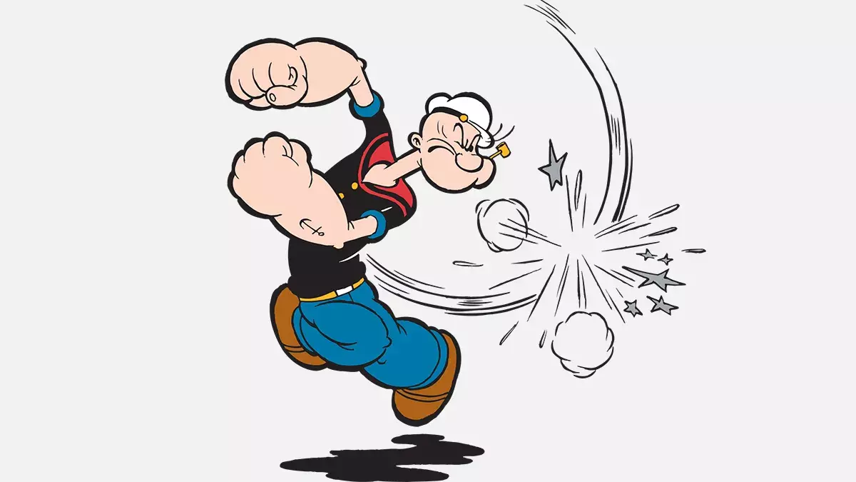 Low Polly popeye 3D model