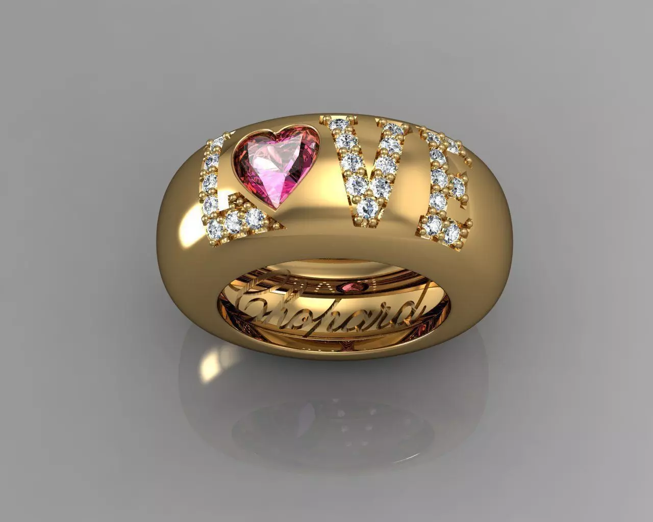 Love Ring 3D print model