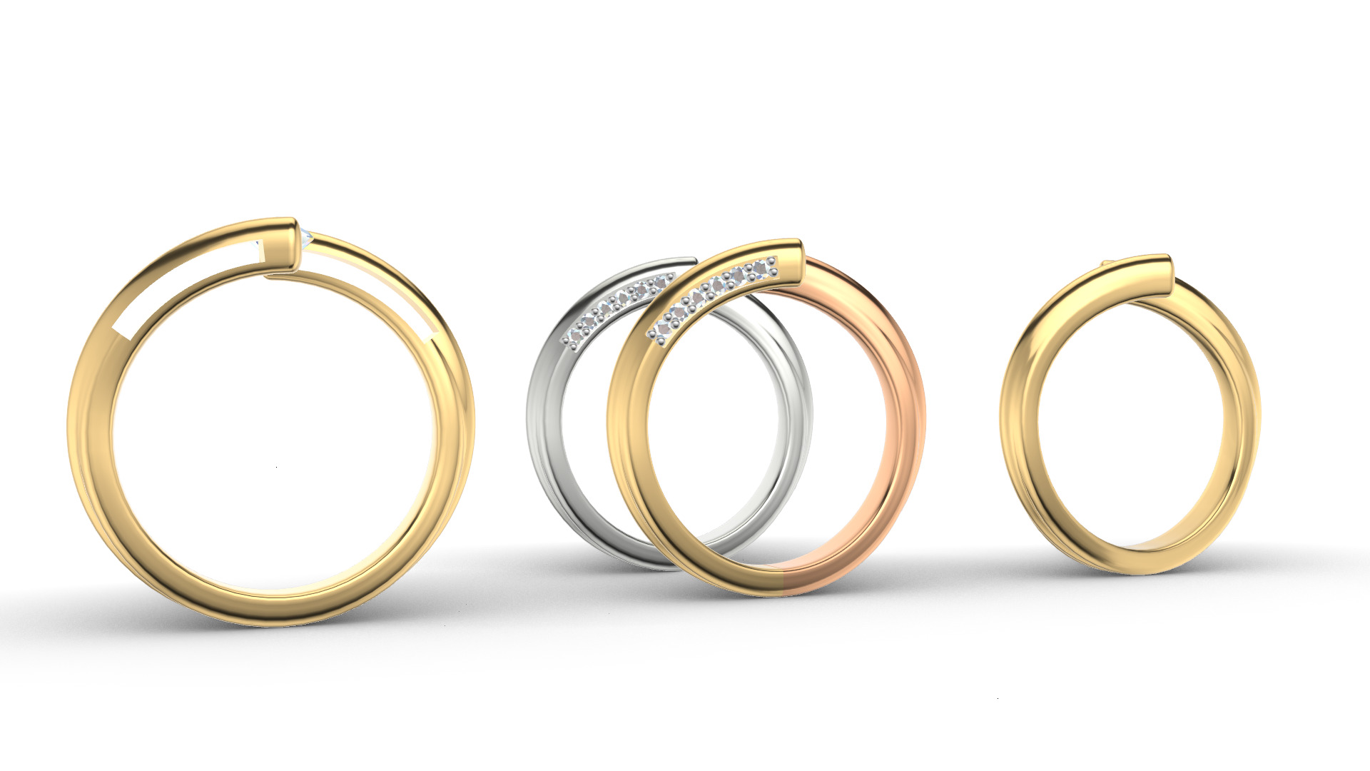 Marquise Engagement Ring 3D print model_2
