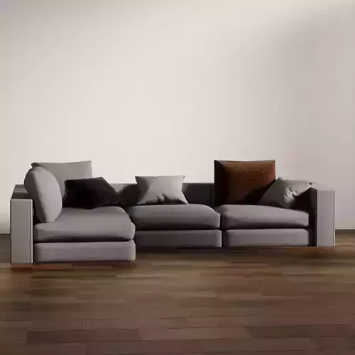 Cozy Grey Sectional Sofa