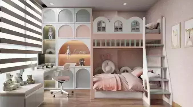 Children Room Interior Model 