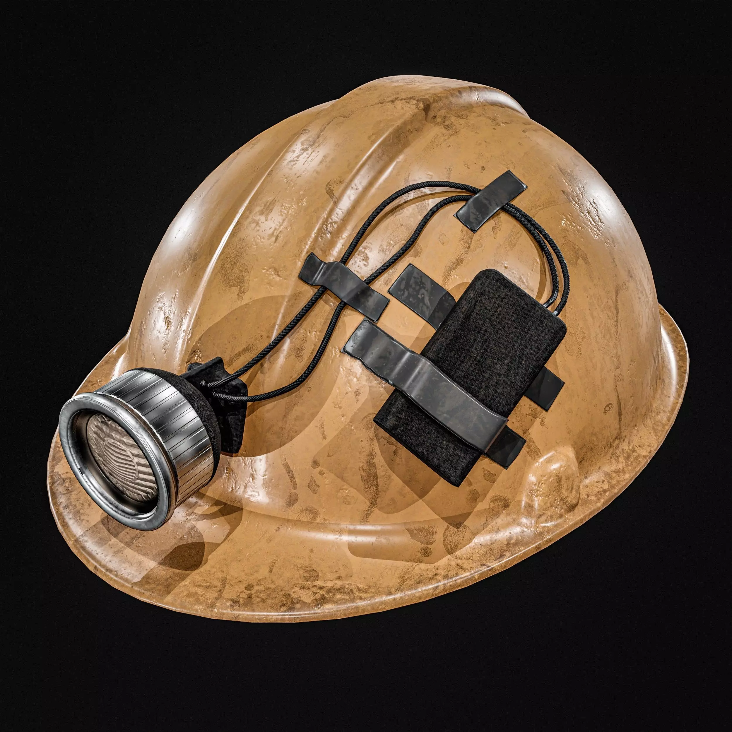 Miner Helmet Low-poly 3D model