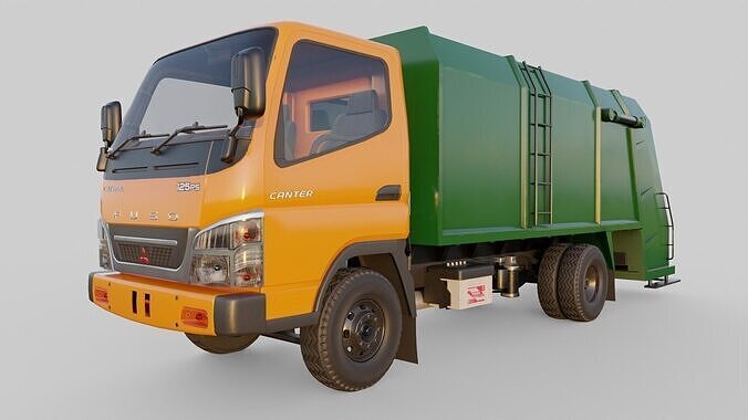 Mitsbishi Fuso Garbage truck 3D model