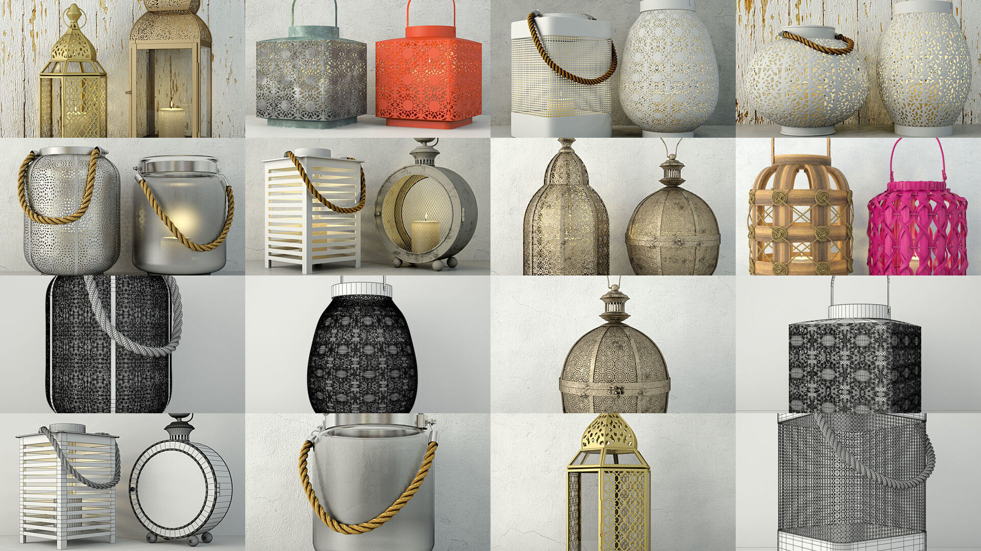Lanterns Tealights and Pendant lights collection _14