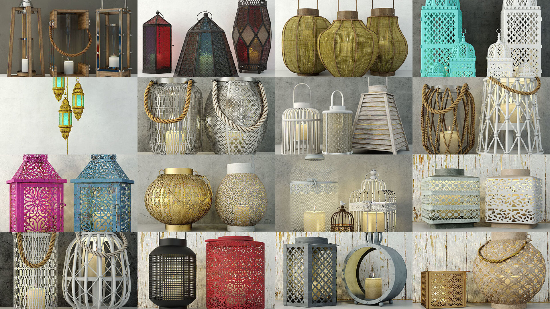 Lanterns Tealights and Pendant lights collection _12