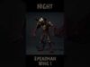 Night Spearman Wing1 Low-poly 3D model_1