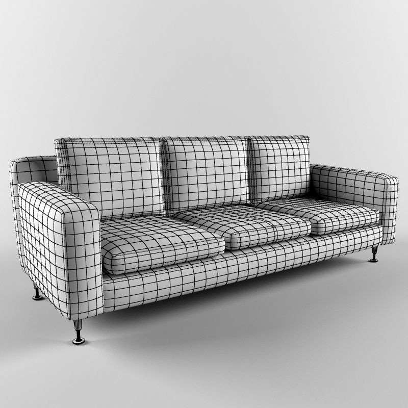 Comfy Modern Sofa 3D model_4